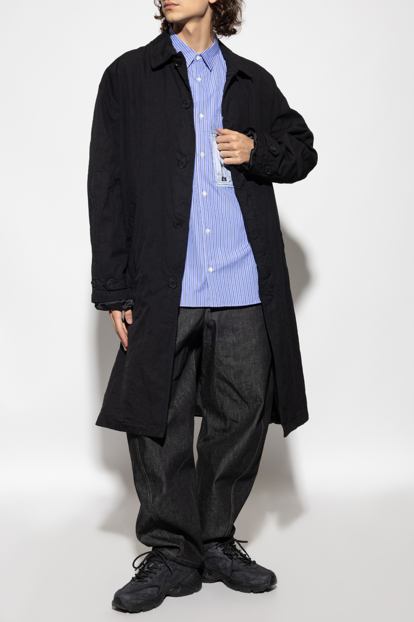 Black Coat with back slit Comme des Garçons Homme Plus - Vitkac